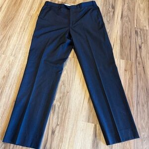 Paul Frederick Men’s 38x34 100% Wool Dress Pants Charcoal Gray